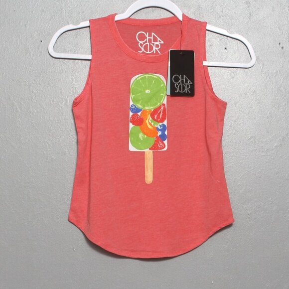 Chaser NWT fruit popsicle coral sleeveless tank - Picture 1 of 7